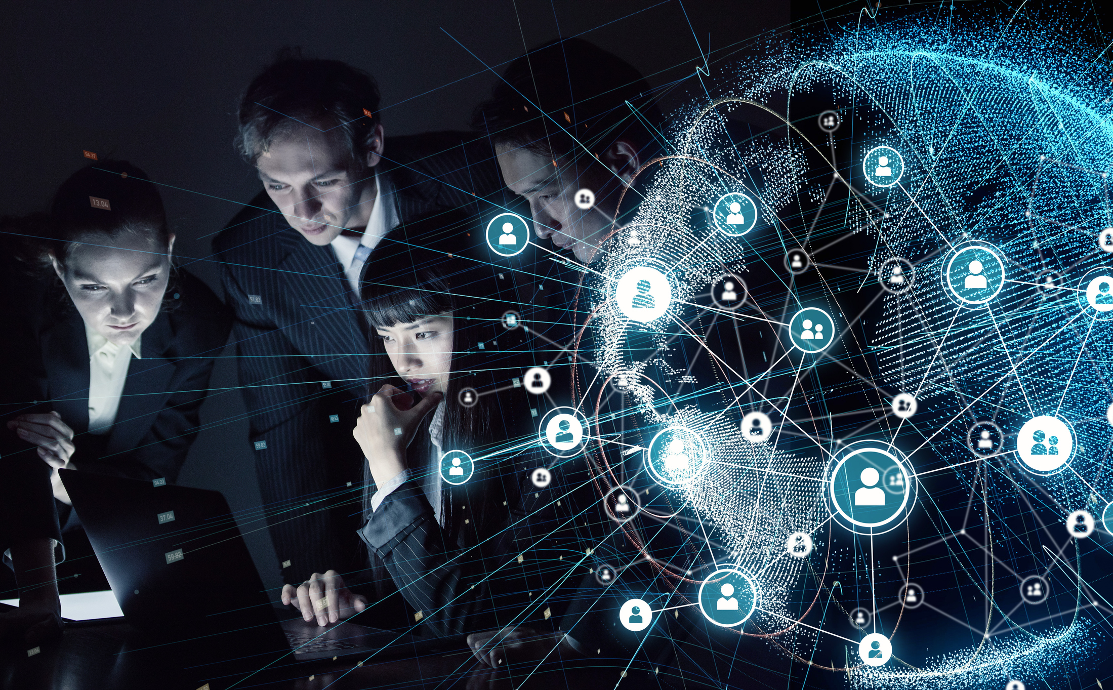 Social networking concept. Social networking concept.
